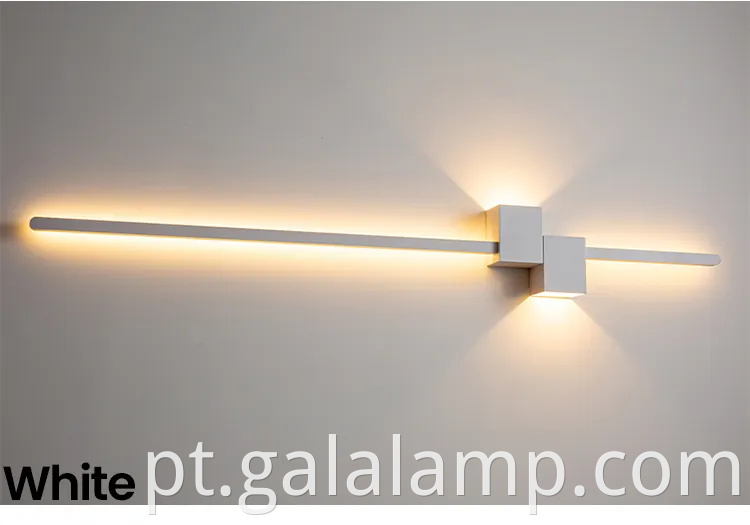 Lâmpada de parede de tira minimalista, lâmpada de parede de fundo, lâmpada de corredor nórdico